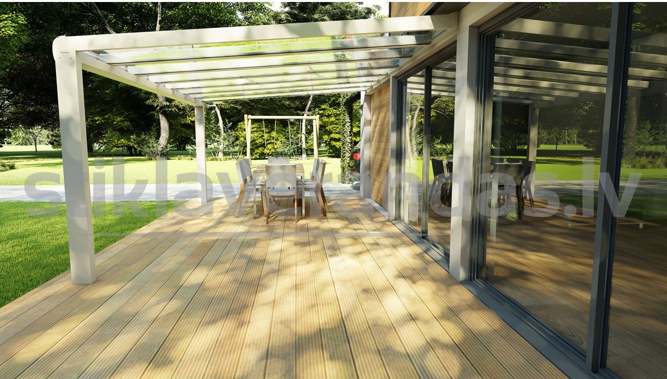 Stikla Verandas Nojume Atbidams Jumts Design 6