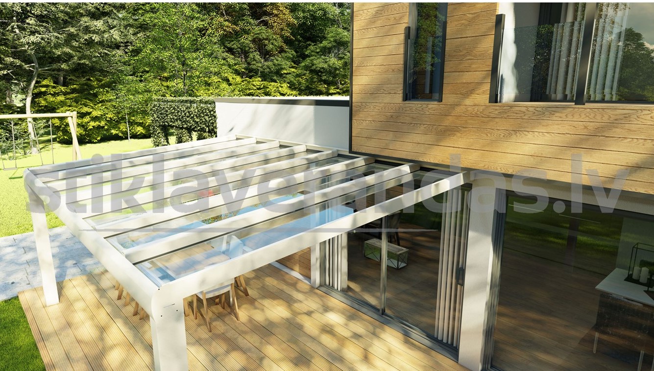 Stikla Verandas Nojume Atbidams Jumts Design 7