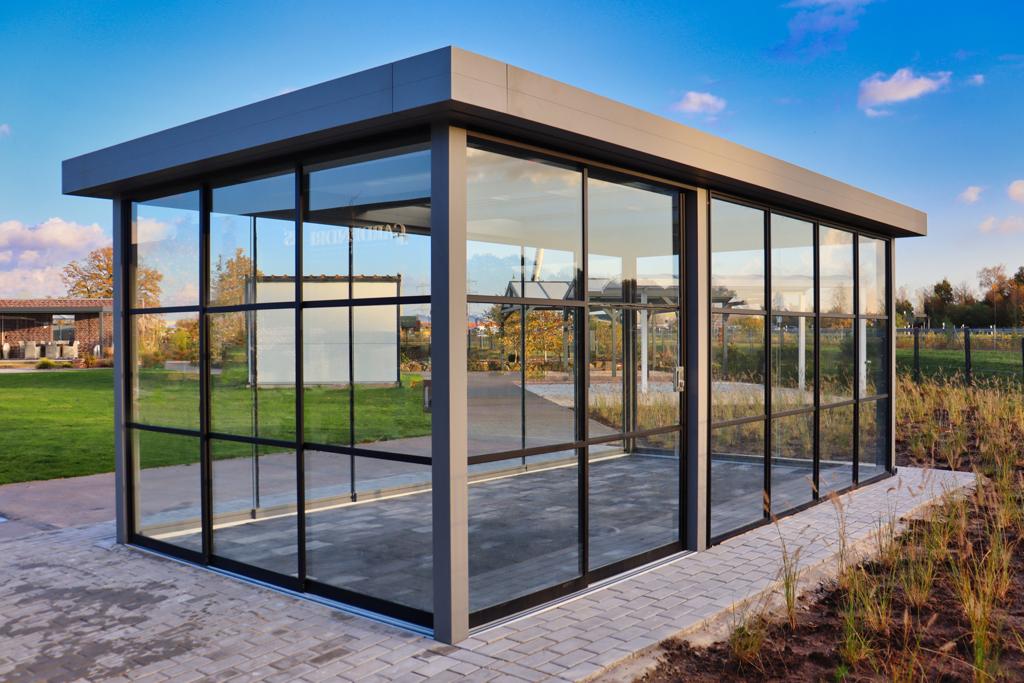 Stikla Verandas Terases Iestiklosana Horizontals jumts veranda Flatroof 01