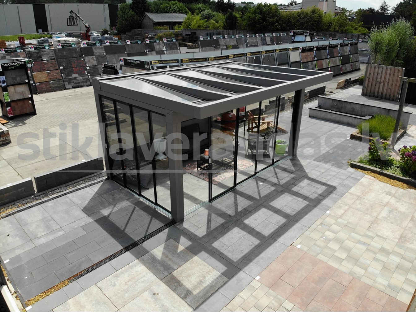 Stikla Verandas Nojume Horizontals Jumts Ultra 1