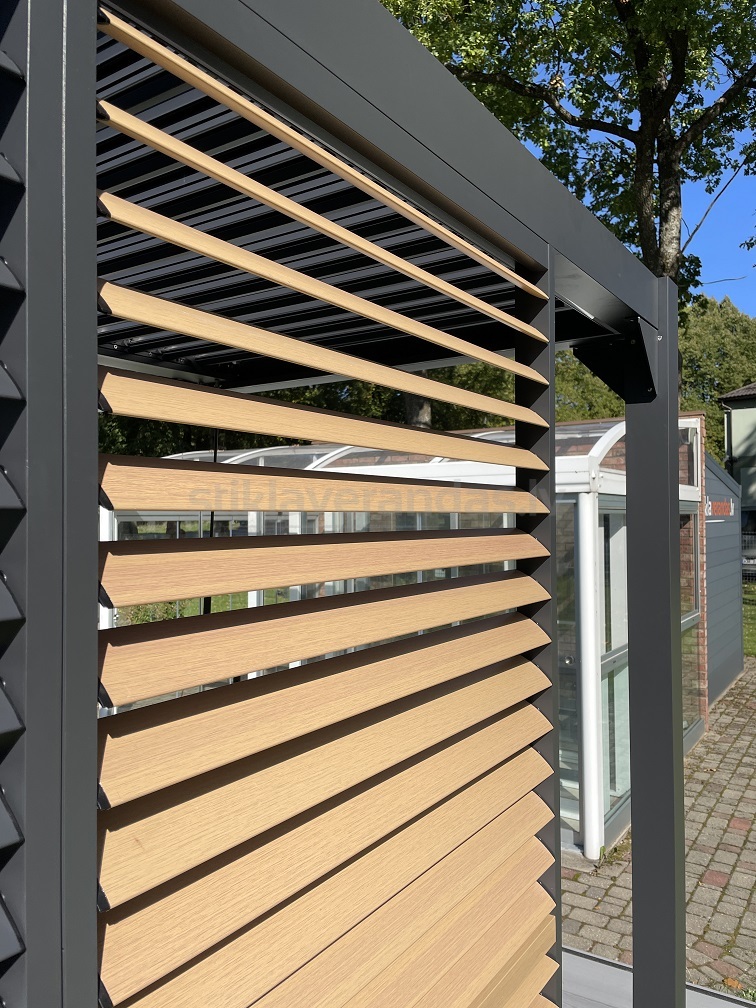 Stikla Veranda Nojume Atverama Pergola
