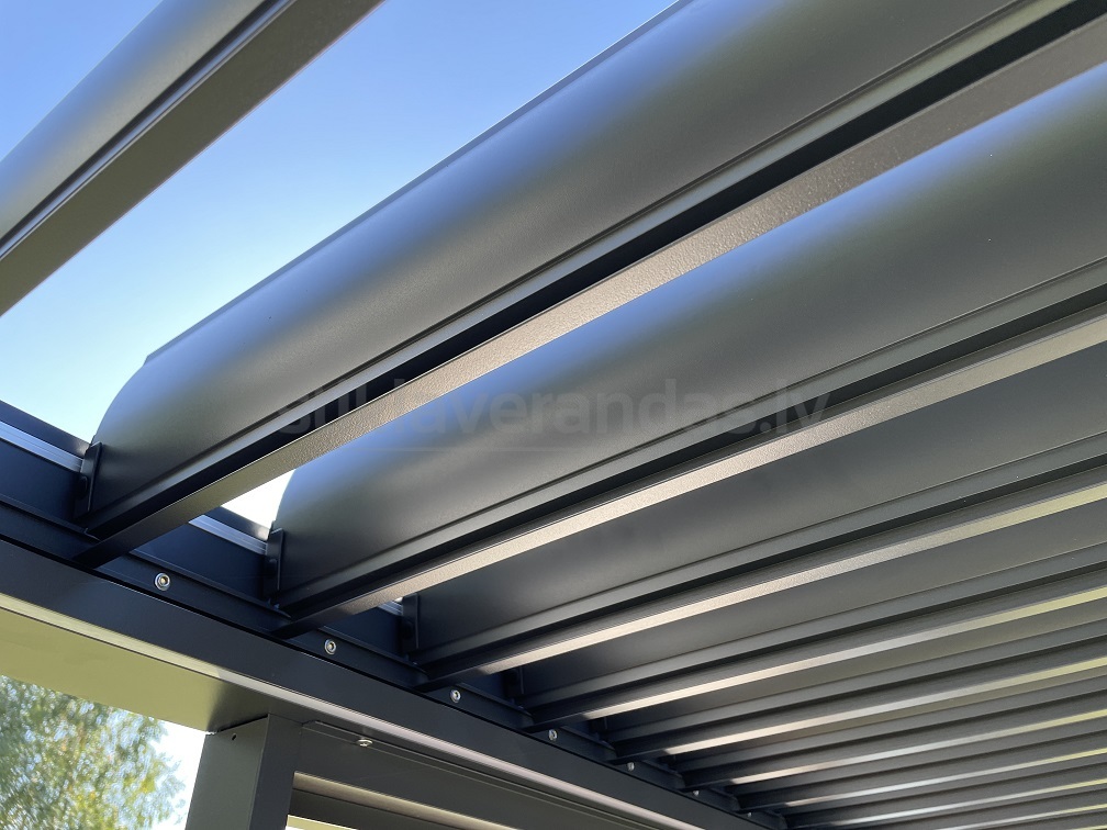 Stikla Veranda Nojume Atverama Pergola