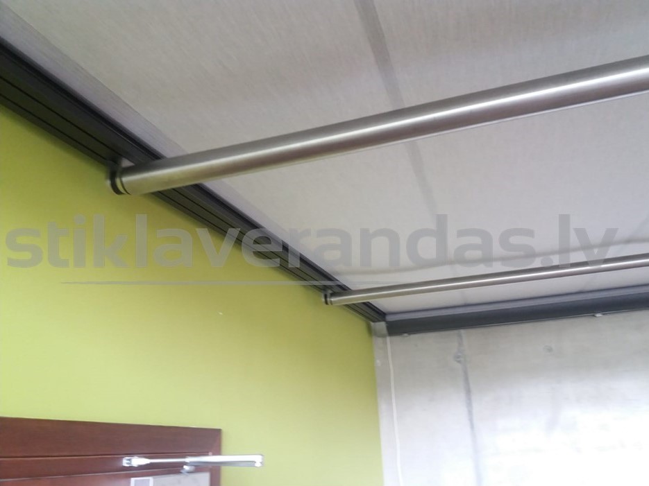 Stikla Veranda Nojume Atbidams Auduma Jumts 5