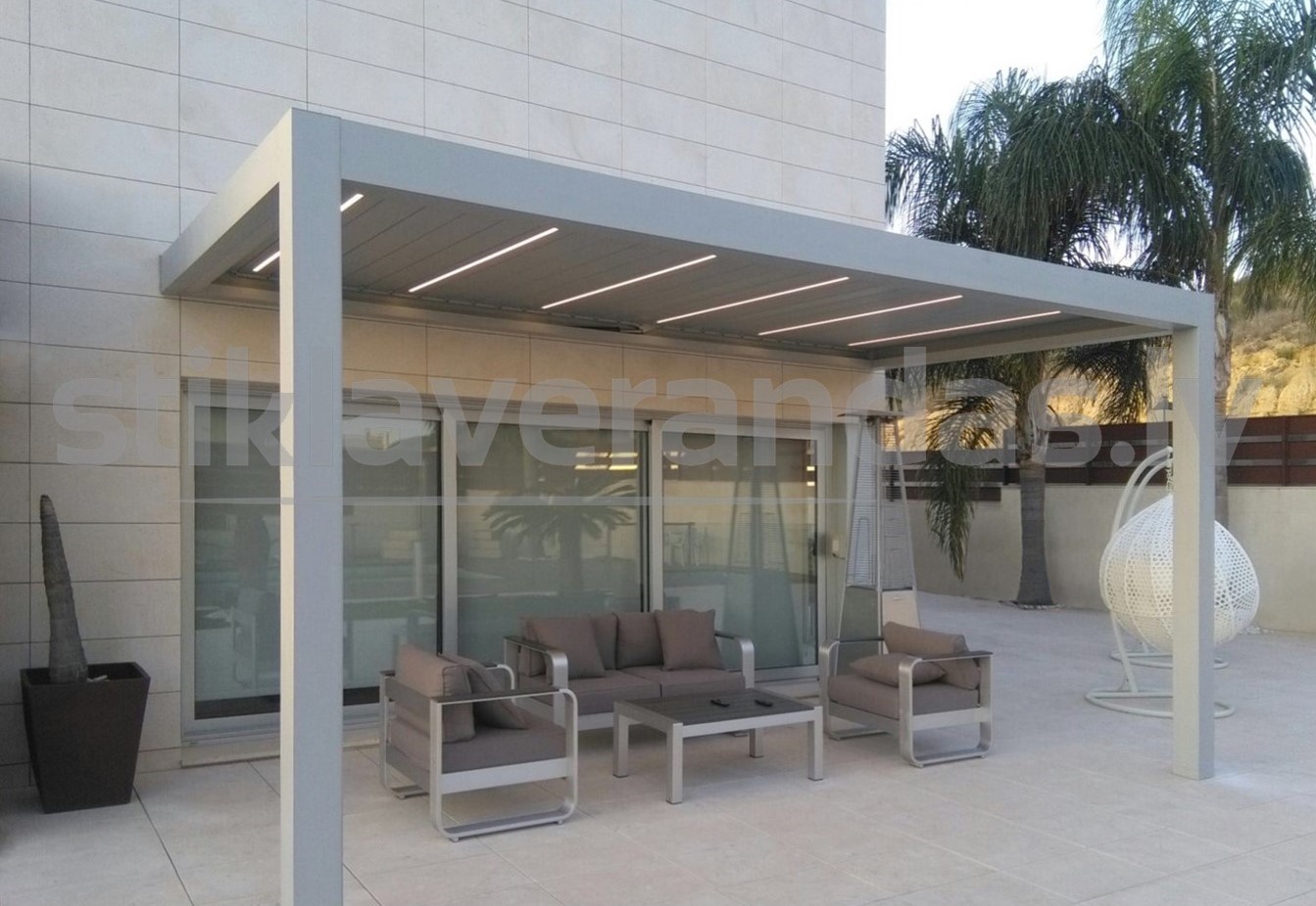Stikla Veranda Pergola 1