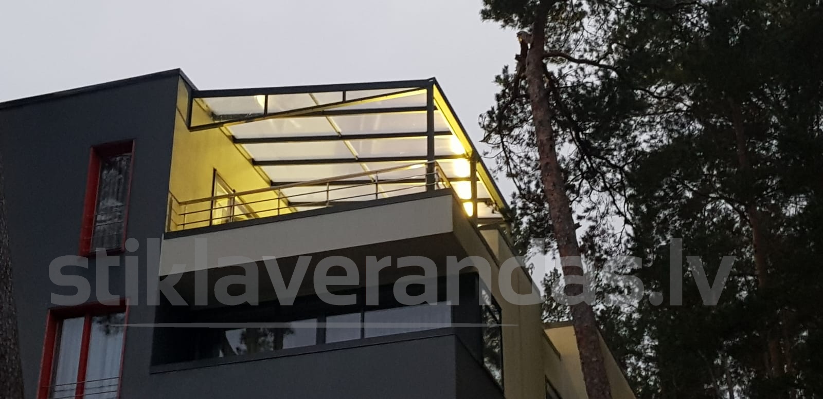 Stikla Verandas Terases Iestiklosana Veranda Trend
