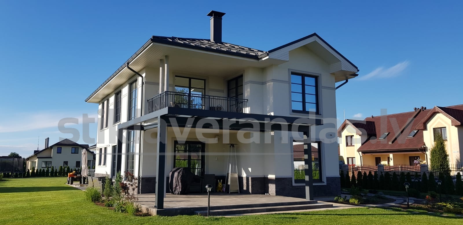 Stikla Verandas Terases Iestiklosana Horizontals jumts veranda Ultra