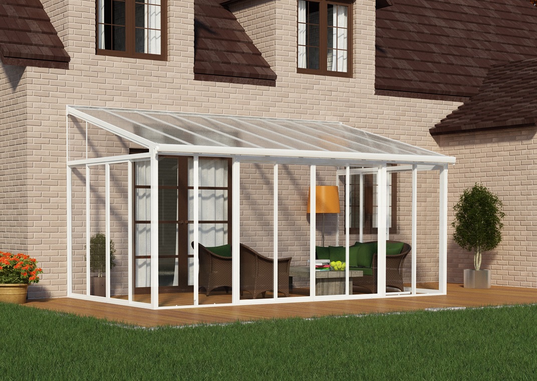 stikla verandas aluminija veranda polikarbonata jumts BA CA ance 3.0x5.4