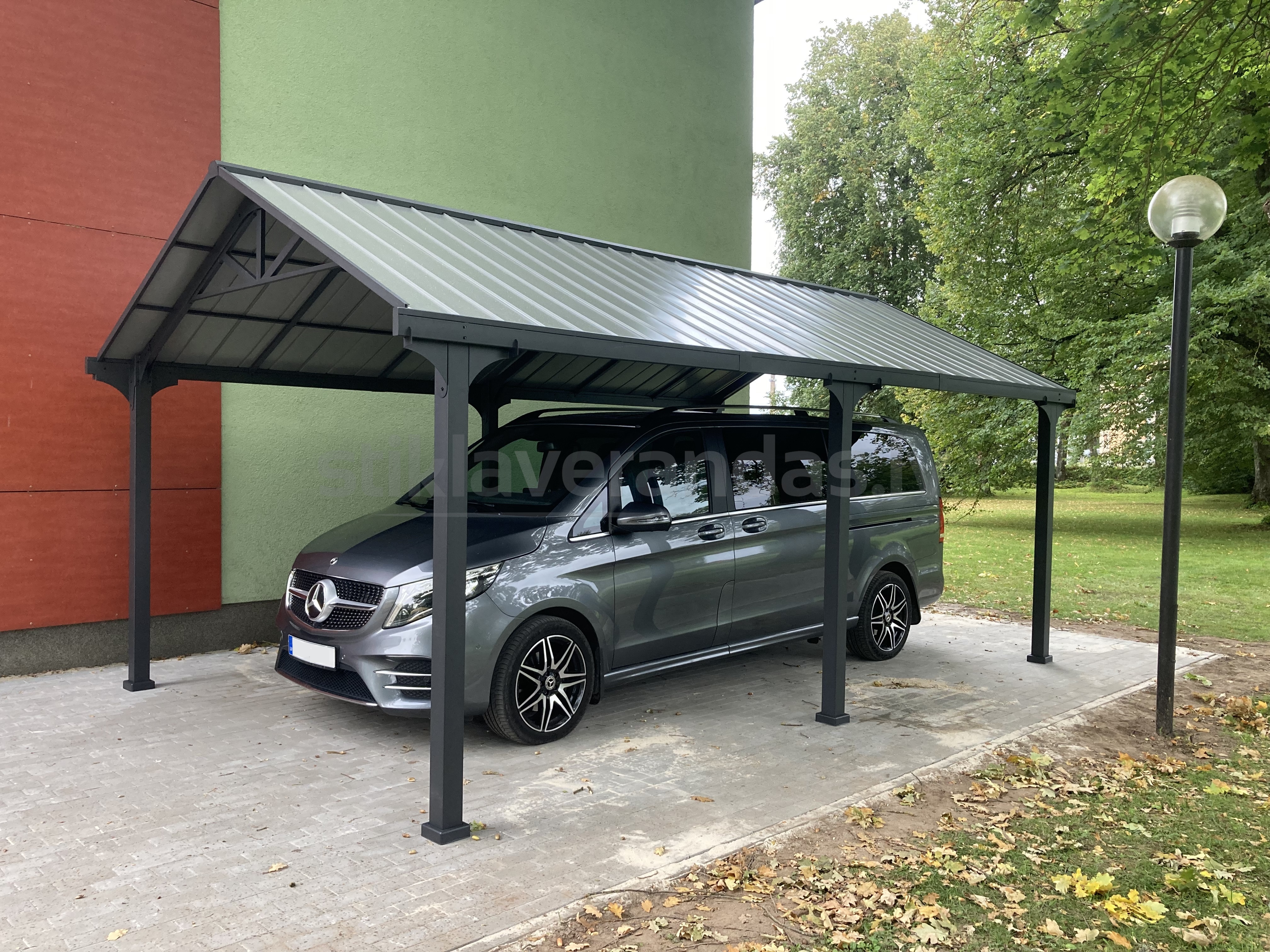 Auto Nojume Metala Divvietiga